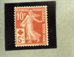 FRANCE 1914 - Au Profit De La Croix-Rouge -  10 C. + 5 C. Rouge - N° 147(*) - Neufs