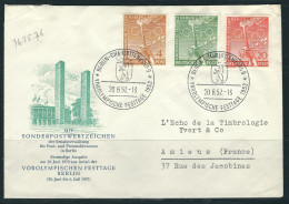 ALLEMAGNE BERLIN N° 74 à 76 Obl. S/  Lettre Entiére - Cartas