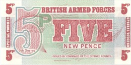 ROYAUME-UNI - British Armed Forces - 5 Pence UNC - Fuerzas Armadas Británicas & Recibos Especiales