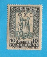 1918  19 II  JUGOSLAWIEN JUGOSLAVIJA JUGOSLAVIA  SHS BOSNA BOSNIA  OVERPRINT KYRILISCH  INTERESSANTE  NEVER  Hinged - Unused Stamps