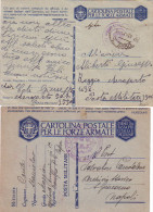 ITALIE - 2 CARTES POSTALES MILITAIRES - POSTA MILITARE 3500 - ET CAMPO P.G. CAPUA  - 1941. - Sonstige & Ohne Zuordnung