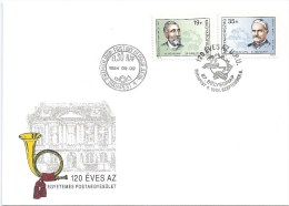 4663 Hungary FDC Organization Post UPU Philately Stamp Day - WPV (Weltpostverein)