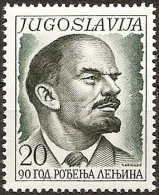 YUGOSLAVIA 1960 90th Birth Anniversary Of Lenin MNH - Nuevos