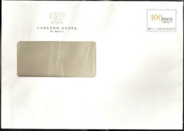 Lettre Prêt à Poster    " Carlton Hotel  "  Facsimilé   "   100 Years  Carlton   " Grand  Format - PAP : Sovrastampe Private