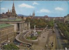 AT.- Wenen. Wien, Ringstrasse Mit Parlament, Rathaus Und Burgtheater. 2 Scans. - Ringstrasse