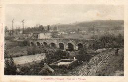 CPA - CHENIMENIL (88) - Vue Sur L'abreuvoir , Le Bourg Et Le Vieux Pont Sur La Vologne - Plainfaing