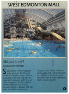 (432) Canada To Australia - RTS Or DELO Postcard - Edmonton Mall Swimming Pool - Edmonton