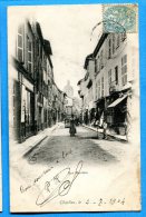 LIPP565, Charlieu , Rue Mercière, Animée, Précurseur,  Circulée 1904 - Charlieu