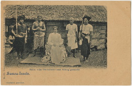 Samoa Inseln Tanu , Vom Oberrichter Zum Konig Gemacht King Of Samoa Edit Franz Schmitt 171 1899 Luxemburg - Samoa