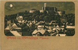 Gruss Aus KÖNIGSTEIN Im Taunus  -  Cpa Voyagée En 1901 - Koenigstein