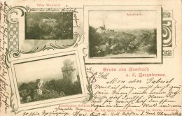SAXE - AUERBACH - Gruss Aus GUERBACH C. D. Bergstrasse - Cpa Voyagée En 1901. - Vogtland