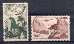Algérie PA N° 9 Et 10   Oblitérés - Poste Aérienne