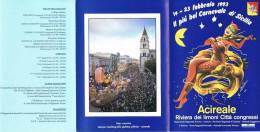 CARNEVALE ACIREALE(CATANIA) SICILY 1993-PROGRAMMA-CARNIVAL-CARNAVAL- - Fasching & Karneval