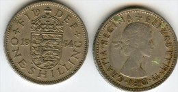 Grande Bretagne Great Britain 1 Shilling 1954 Angleterre KM 904 - I. 1 Shilling