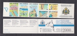 San Marino 1990 European Tourism Year Booklet ** Mnh (23674B) - Cuadernillos