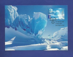 AAT  2009  Mi.Nr. 182 , Poles And Glaciers - Maximum Card - First Day 4 March 2009 - - Cartes-maximum