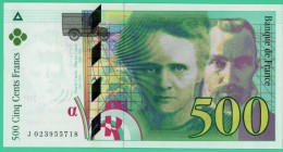 France - 500 Francs - Pierre Et Marie Curie - N° J 023955718- 1994  -  Splendide - 500 F 1994-2000 ''Pierre En Marie Curie''