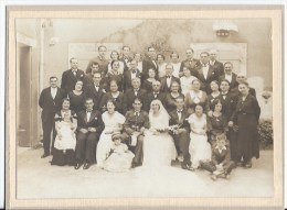 PHOTO Mariage ,groupe 1934 - Anonyme Personen