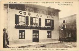 - Ref - H700 - Rhone - Julienas - Restaurant "coq Au Vin " Exploite Par La Societe D Expansion Vinicole Et Gastronomique - Julienas