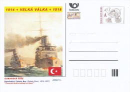 Czech Rep. / Postal Stat. (Pre2014/26) Great War (WWI) 06 Ottoman Empire: Tahsin Siret "Turkish Fleet During Maneuvers" - WW1 (I Guerra Mundial)