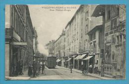 CPA Commerces - Train Rue Victor-Hugo VILLEFRANCHE S/ SAÔNE 69 - Villefranche-sur-Saone