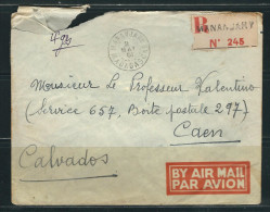 MADAGASCAR 1951 N° Usages Courants Obl. S/Lettre  Rec. Pour La France - Covers & Documents