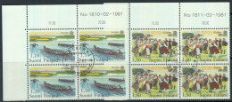 Finland EUROPA CEPT 1981-1983 Blocks Of 4 CTO With FDC - Verzamelingen