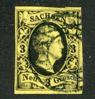 G-12918  Saxony 1851  Michel #8 (o) -Offers Welcome! - Saxe