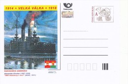 Czech Rep. / Postal Stat. (Pre2014/33) Great War (WWI) 13 Austria-Hungary: Alexander Kircher "SMS Habsburg At Night" - WW1 (I Guerra Mundial)