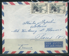 MADAGASCAR 1955  N° Usages Courants Obl. S/Lettre Pour La France - Briefe U. Dokumente