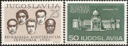 YUGOSLAVIA 1961 Non-aligned Countries Conference Belgrade Set MNH - Unused Stamps