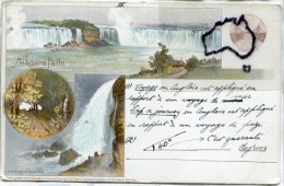 - Multi Vues - Niagara Falls -  Goat Island, Canadien Postal Card, écrite, épaisse, BE, Scans. - Unclassified