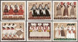 YUGOSLAVIA 1961 Yugoslav Costumes II Set MNH - Nuevos