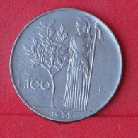 ITALY  100  LIRE  1962   KM# 96,1  -    (Nº12381) - 100 Lire