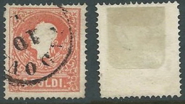 1864-65 LOMBARDO VENETO USATO 5 S I TIPO - A121-2 - Lombardy-Venetia