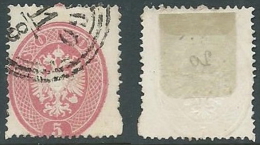 1863 LOMBARDO VENETO MANTOVA USATO 5 S - A122 - Lombardy-Venetia