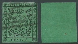 1852 MODENA USATO 5 CENT - A123 - Modena