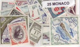 MONACO 25 TIMBRES DIFFERENTS NEUFS & OBLITERES - Colecciones & Series