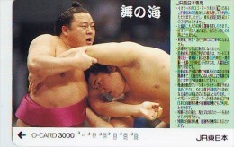 Télécarte  Japon * SUMO (717)  LUTTE  LUTTEURS WORSTELEN * JUDO * Kampf Wrestling *  LUCHA * PHONECARD JAPAN * JR  * IO - Sport