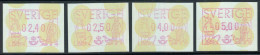 Sweden ATM 1991 Frama: Couple In Traditional Costume. Mi 1 S1 Set Of 4 Values MNH - Automatenmarken [ATM]