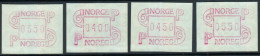 Norway ATM 1995 Frama: Post Horn. Mi 3.2 D S8. Set Of 4 Values MNH - Automaatzegels [ATM]