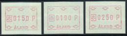 Finland Aland Islands ATM 1989. Mi 3x C S1. Set Of 3 Values MNH - Aland
