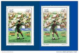 Algérie Algeria Variety ERROR Erreur ALGERIE With "I" (16 Eur. Catalogue Value) + WIthout ´I´ Soccer World Cup Football - 2010 – África Del Sur