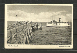 587b * OSTSEEBAD GRAAL * DAMPFER ANKUNFT  * 1937 **!! - Graal-Müritz