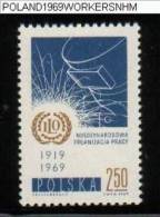 POLAND 1969 50TH ANNIV OF INTERNATIONAL LABOUR LABOR ORGANISATION - WORKERS MOVEMENTS ILO NHM Welding Industry - ILO