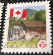 Canada 2010 Flag Over Historic Mills Keremeos Grist Mill P - Used - Oblitérés
