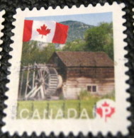 Canada 2010 Flag Over Historic Mills Keremeos Grist Mill P - Used - Oblitérés