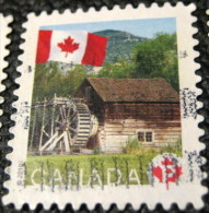 Canada 2010 Flag Over Historic Mills Keremeos Grist Mill P - Used - Oblitérés