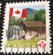 Canada 2010 Flag Over Historic Mills Keremeos Grist Mill P - Used - Gebruikt