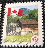 Canada 2010 Flag Over Historic Mills Keremeos Grist Mill P - Used - Gebruikt